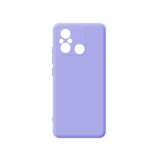 Silicone Case with Camera Shield for Xiaomi Redmi 12c Purple